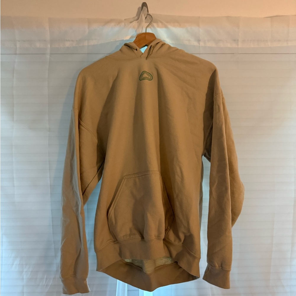 Go See the World Tan hoodie